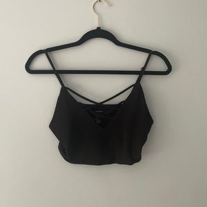 black crop top from forever 21